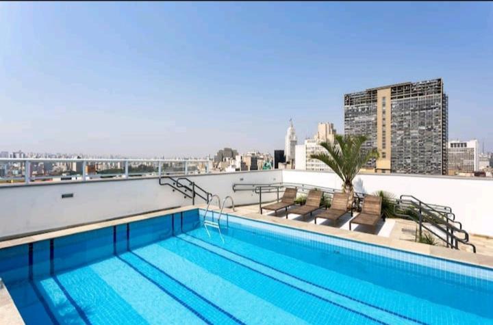 Studio Flex Com Garagem E Piscina No Centro De Sp São Paulo Eksteriør bilde